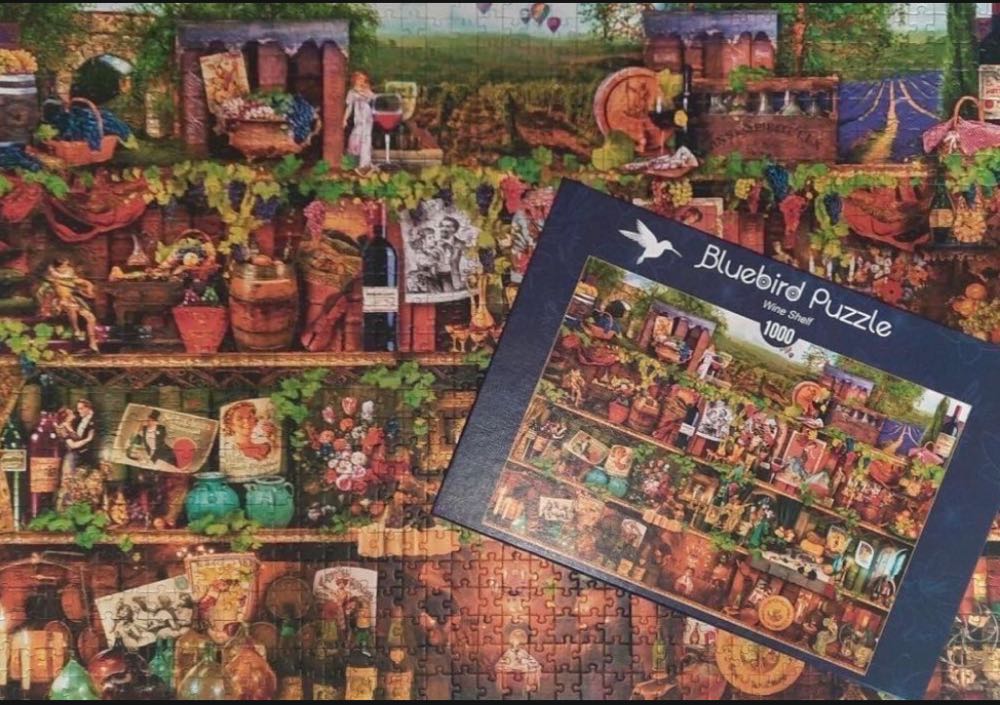 Wine Shelf - SOLD DID NOT DO - Bluebird Puzzle puzzle collectible [Barcode 3663384703041] - Main Image 4