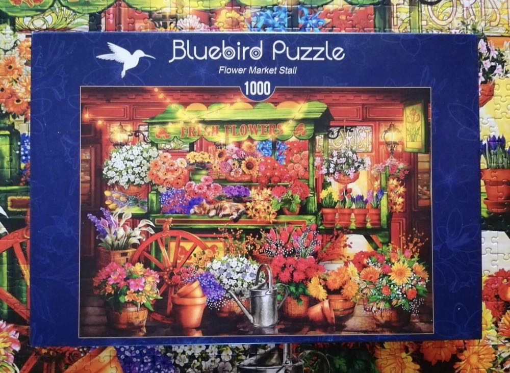 Flower Market Stall - Bluebird Puzzle puzzle collectible [Barcode 3663384703331] - Main Image 4