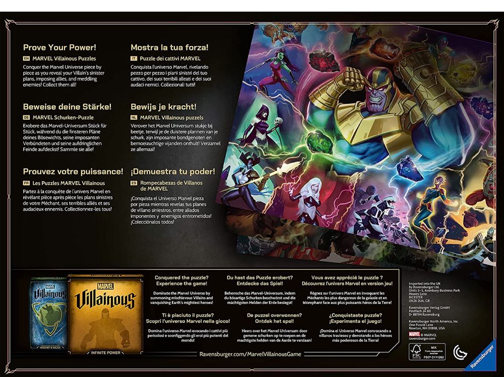 Thanos - Marvel Villainous Collection - Ravensburger puzzle collectible - Main Image 3