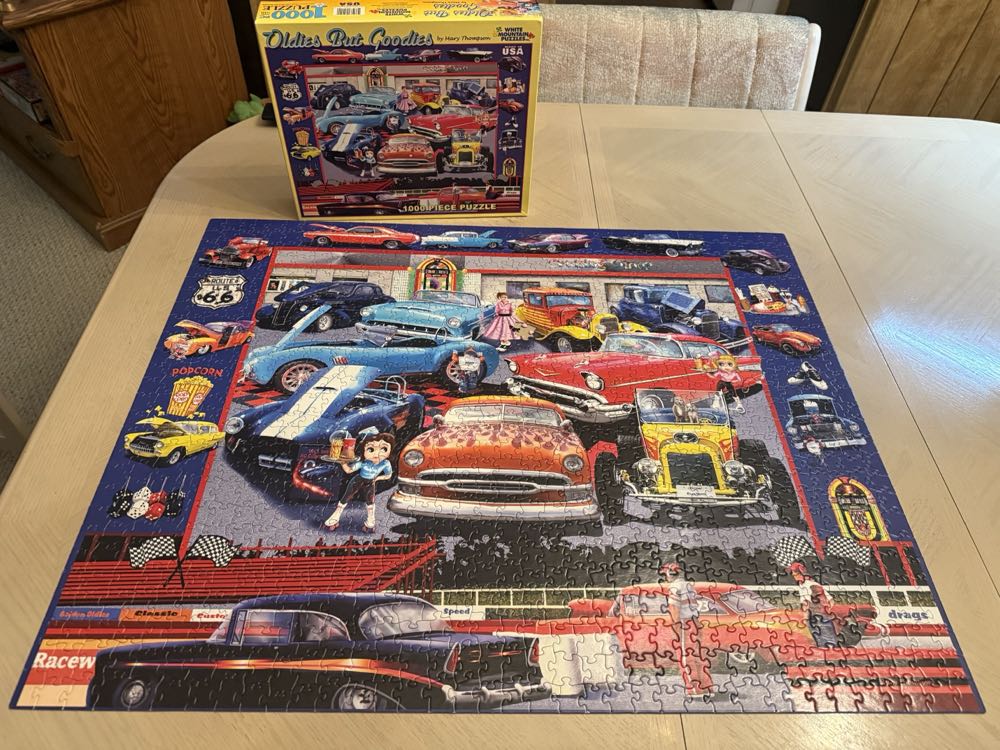 Oldies But Goodies-DONE - White Mountain Puzzles puzzle collectible [Barcode 724819252190] - Main Image 3