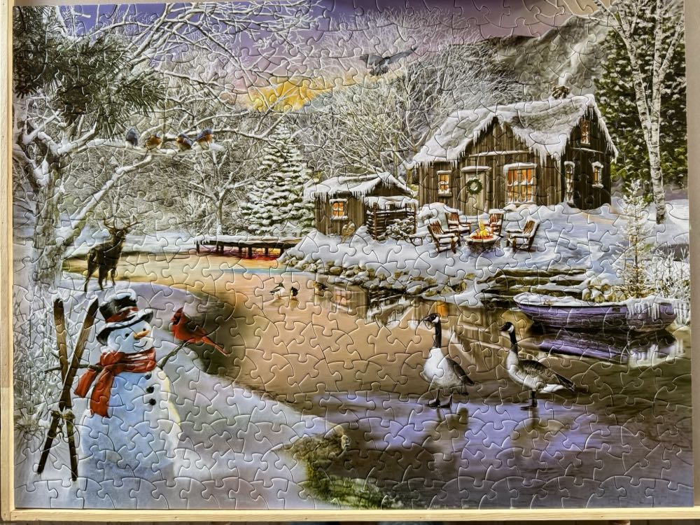 Winter Cabin - #30 Sold - Bits And Pieces puzzle collectible [Barcode 192949051554] - Main Image 2
