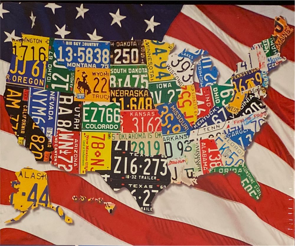 Springbok: State Plates - Springbok puzzle collectible [Barcode 091683106660] - Main Image 2