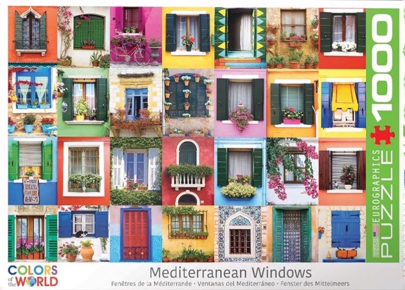 Mediterranean Windows - Eurographics puzzle collectible [Barcode 628136656344] - Main Image 2