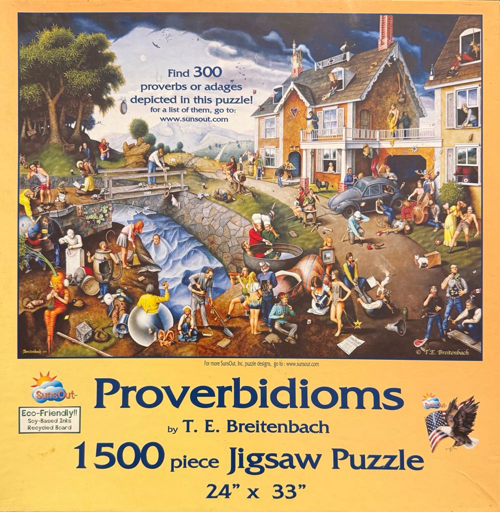 Proverbidioms* - SunsOut puzzle collectible [Barcode 796780821002] - Main Image 2