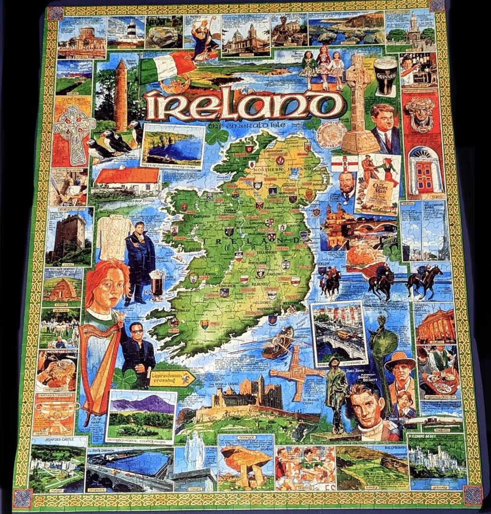 Ireland the Emerald Isle-(NIB)-TRADED - White Mountain Puzzles puzzle collectible [Barcode 724819248896] - Main Image 2