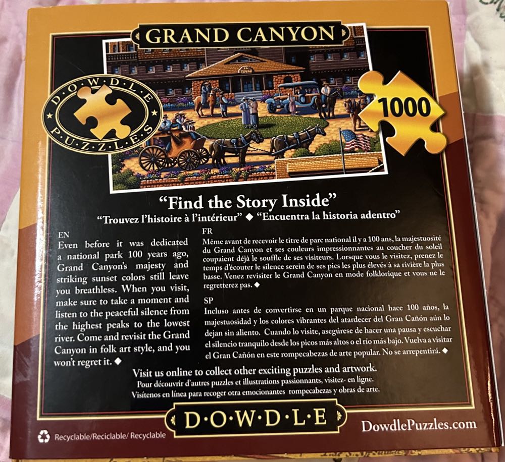 Grand Canyon (PC) 💎 - Dowdle puzzle collectible [Barcode 671095101035] - Main Image 2