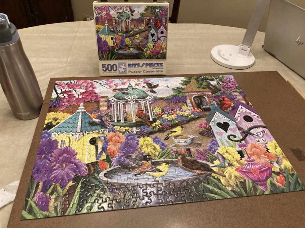 At Home In The Victorian Garden. SOLD - Bits And Pieces puzzle collectible [Barcode 192949041357] - Main Image 2