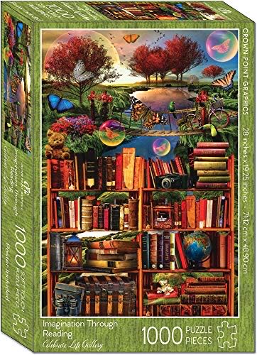 Imagination Through Reading - Crown point graphics puzzle collectible [Barcode 713755918420] - Main Image 1
