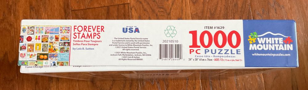 Forever Stamps Annie H  - White Mountain puzzle collectible [Barcode 724819264490] - Main Image 3