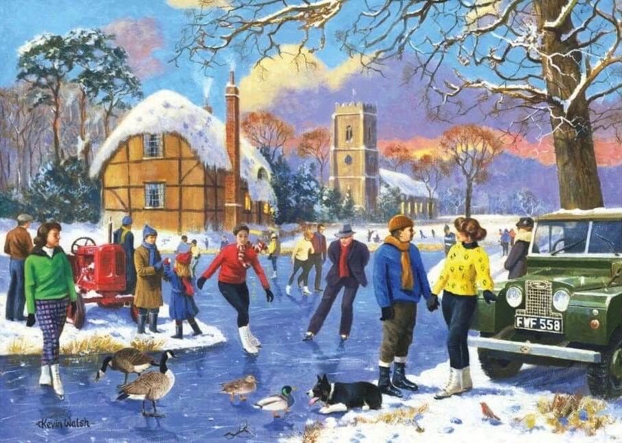 Skating On The Lake - Gibsons puzzle collectible [Barcode 5012269030648] - Main Image 2