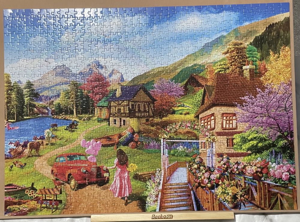 Lakeside Cottage - Huadada puzzle collectible [Barcode 6901152565670] - Main Image 2