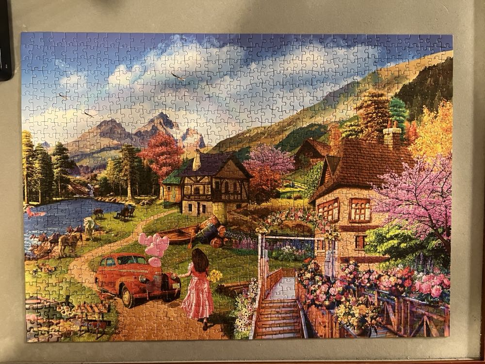Lakeside Cottage - Huadada puzzle collectible [Barcode 6901152565670] - Main Image 3