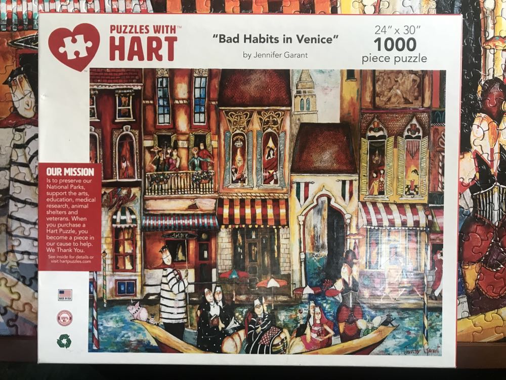 Bad Habits in Venice - Hart Puzzles puzzle collectible [Barcode 704846704664] - Main Image 2