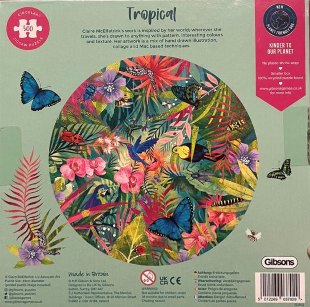 Tropical - Gibsons puzzle collectible [Barcode 5012269037029] - Main Image 3