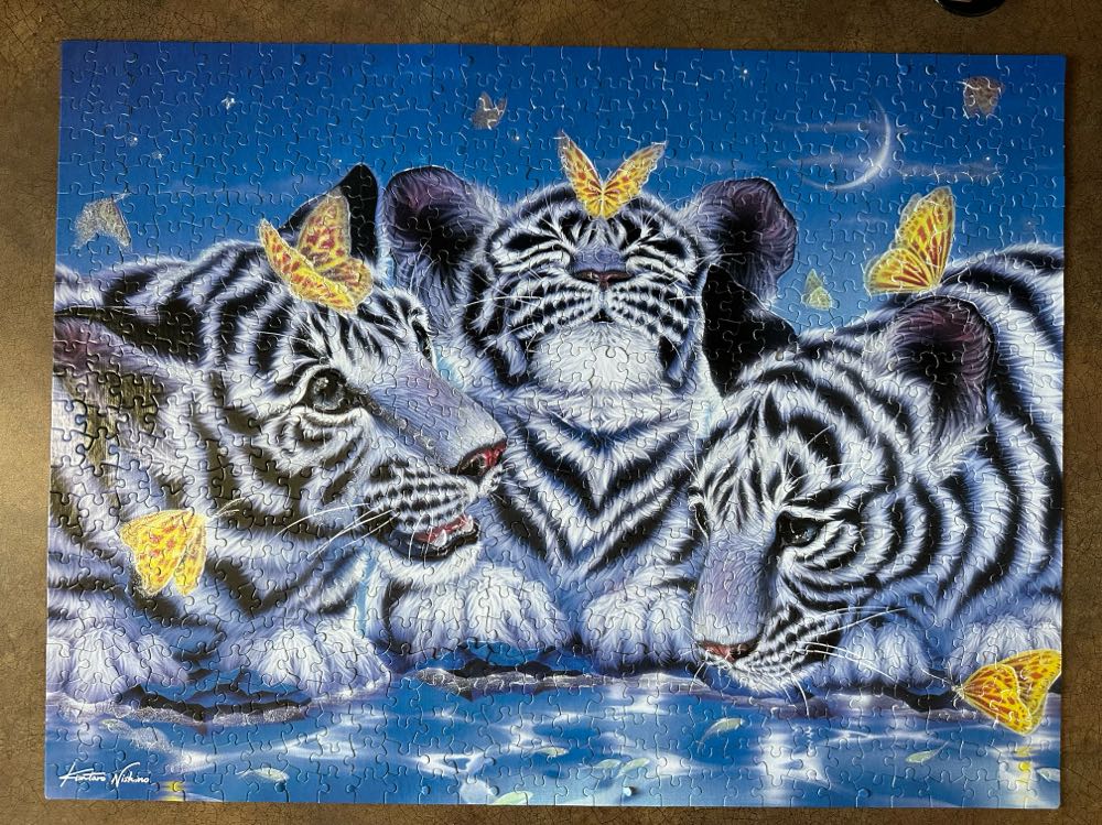 Aqua Shimmer Glitter Kentaro Nishino - Ceaco puzzle collectible [Barcode 021081110075] - Main Image 2