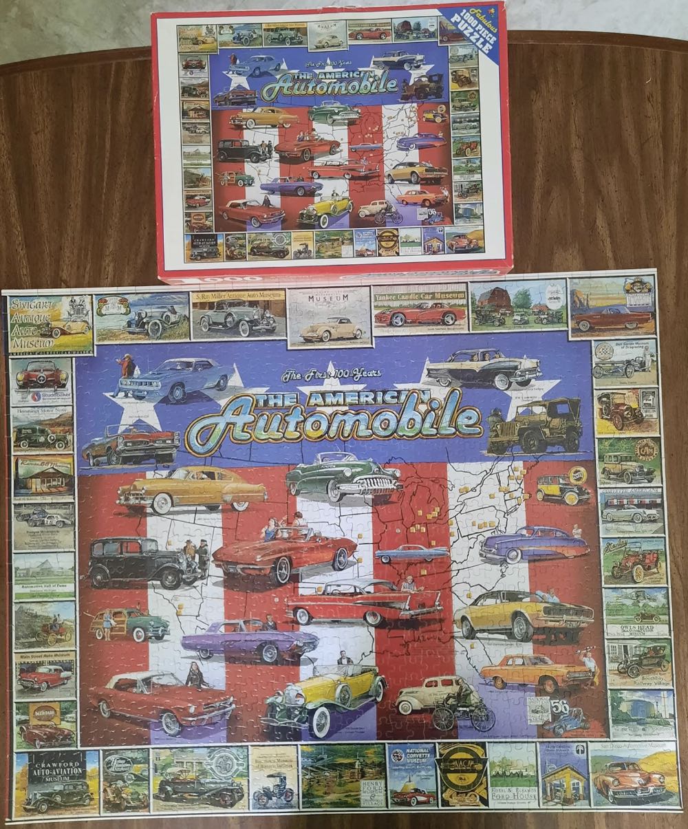 American Automobile - White Mountain Puzzles puzzle collectible [Barcode 724819247370] - Main Image 3