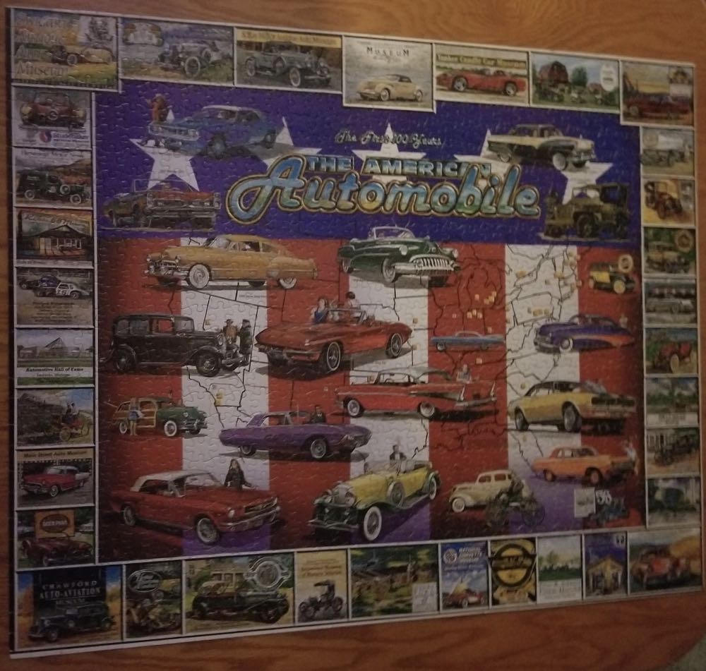 American Automobile - White Mountain Puzzles puzzle collectible [Barcode 724819247370] - Main Image 4