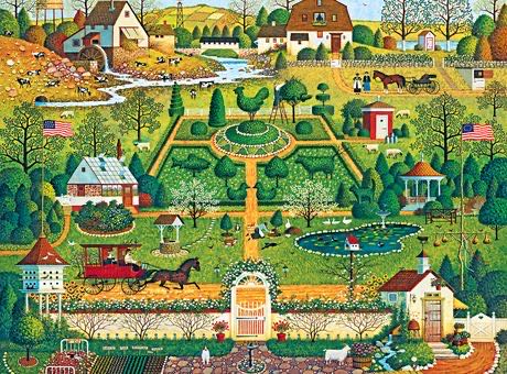 Uncle Jack’s Topiary Tendencies - Hasbro MB Puzzles puzzle collectible [Barcode 653569462149] - Main Image 1