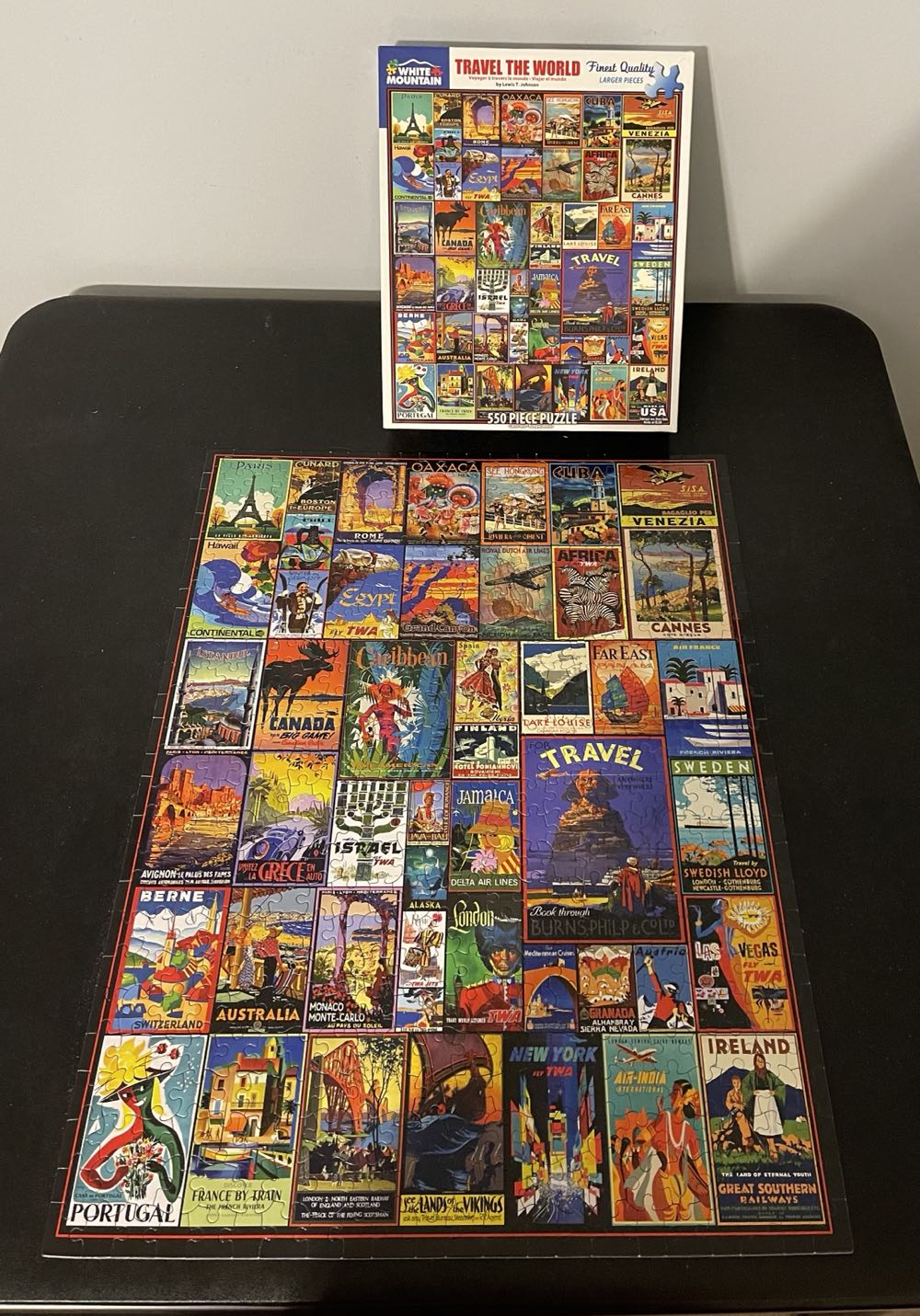 Travel the World - White Mountain Puzzles puzzle collectible [Barcode 724819257959] - Main Image 2