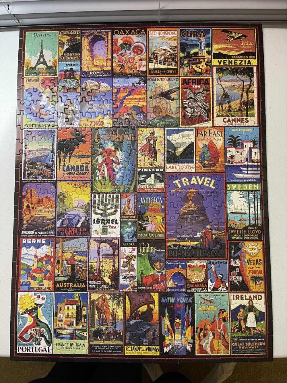 Travel the World - White Mountain Puzzles puzzle collectible [Barcode 724819257959] - Main Image 3