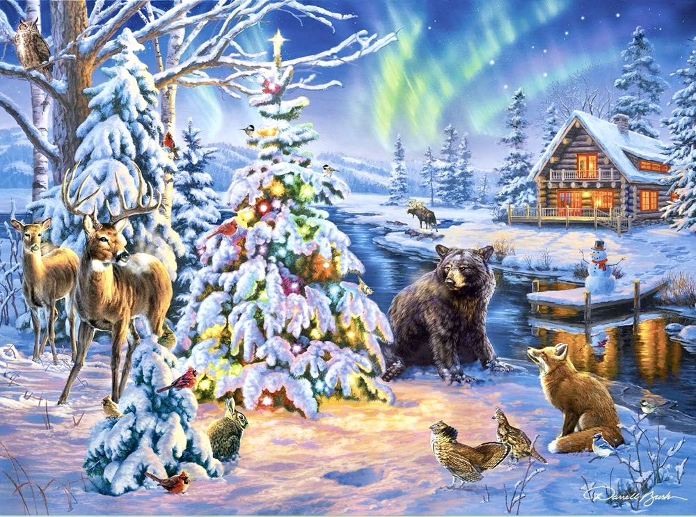 Woodland Christmas (UV)  - Buffalo puzzle collectible [Barcode 079346112494] - Main Image 2