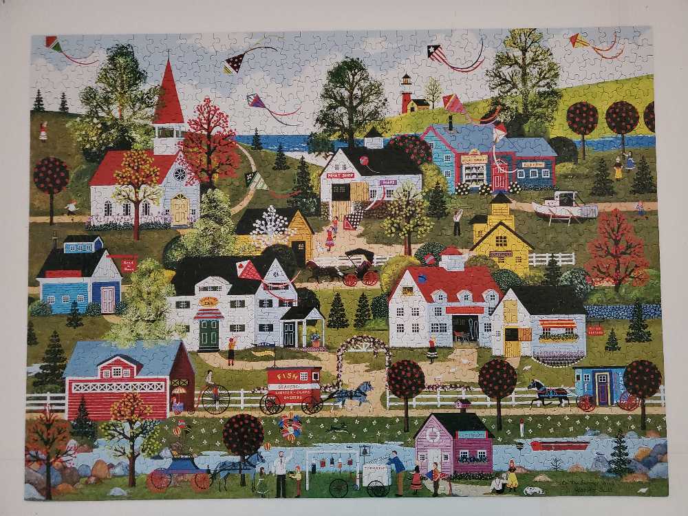 Jane Wooten Scott 1000 Piece Americana - Ceaco, Inc. puzzle collectible [Barcode 021081331470] - Main Image 4