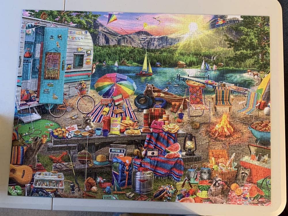 The Family Campsite - DID NOT DO - Buffalo puzzle collectible [Barcode 079346992546] - Main Image 2