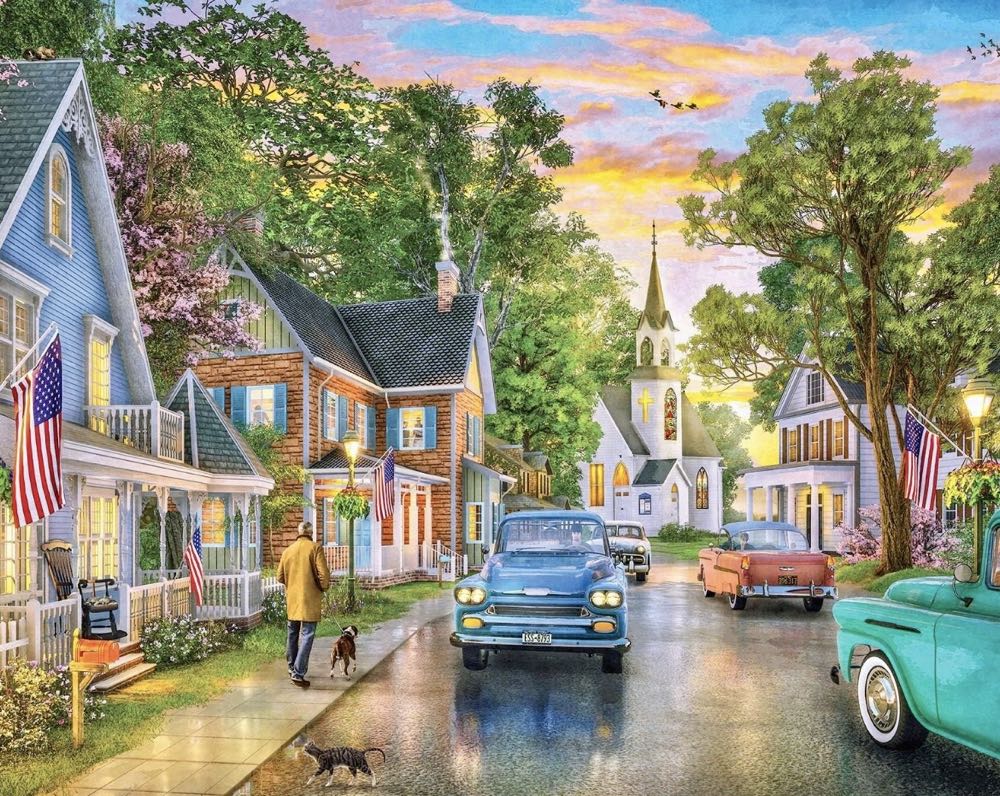 Blissful Borough - Springbok puzzle collectible [Barcode 091683109463] - Main Image 2