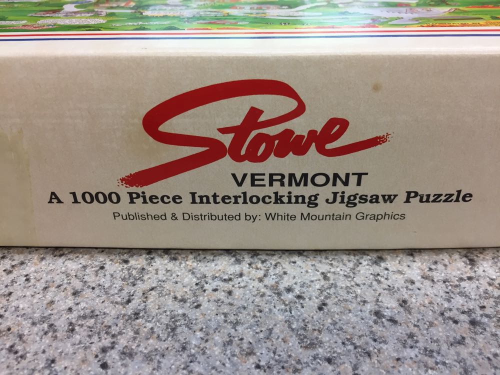 Stowe Vermont-NIB - White Mountain Graphics puzzle collectible - Main Image 2