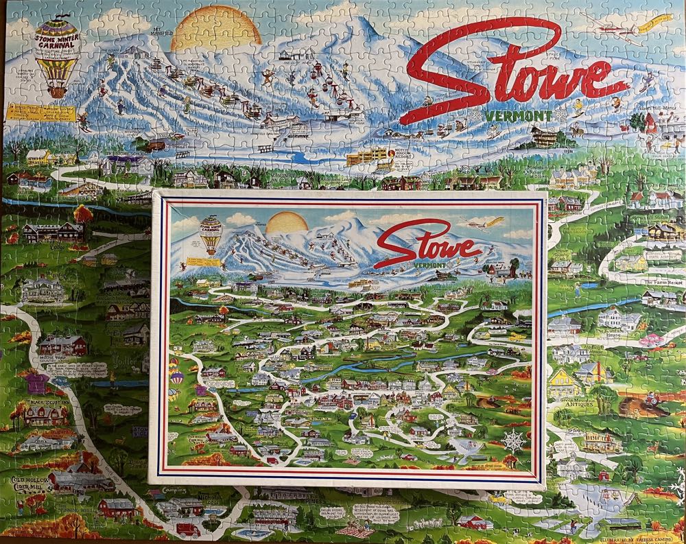 Stowe Vermont-NIB - White Mountain Graphics puzzle collectible - Main Image 4