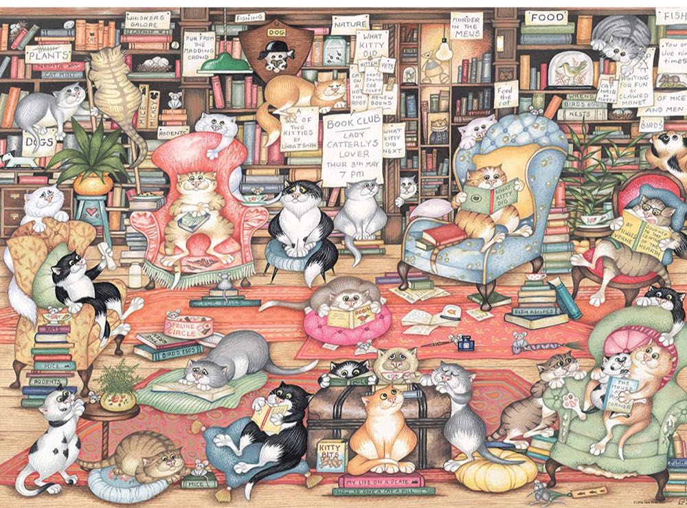 Crazy Cats - Bingley’s Bookclub - Ravensburger puzzle collectible - Main Image 2