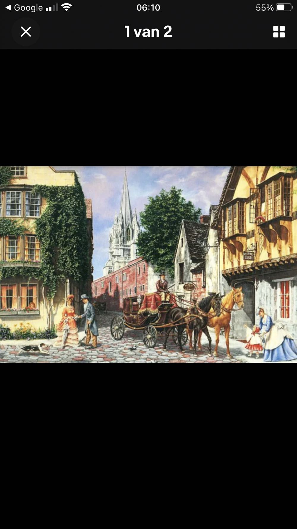 A Day For A Brougham Ride - Gibsons puzzle collectible [Barcode 5012269008197] - Main Image 2