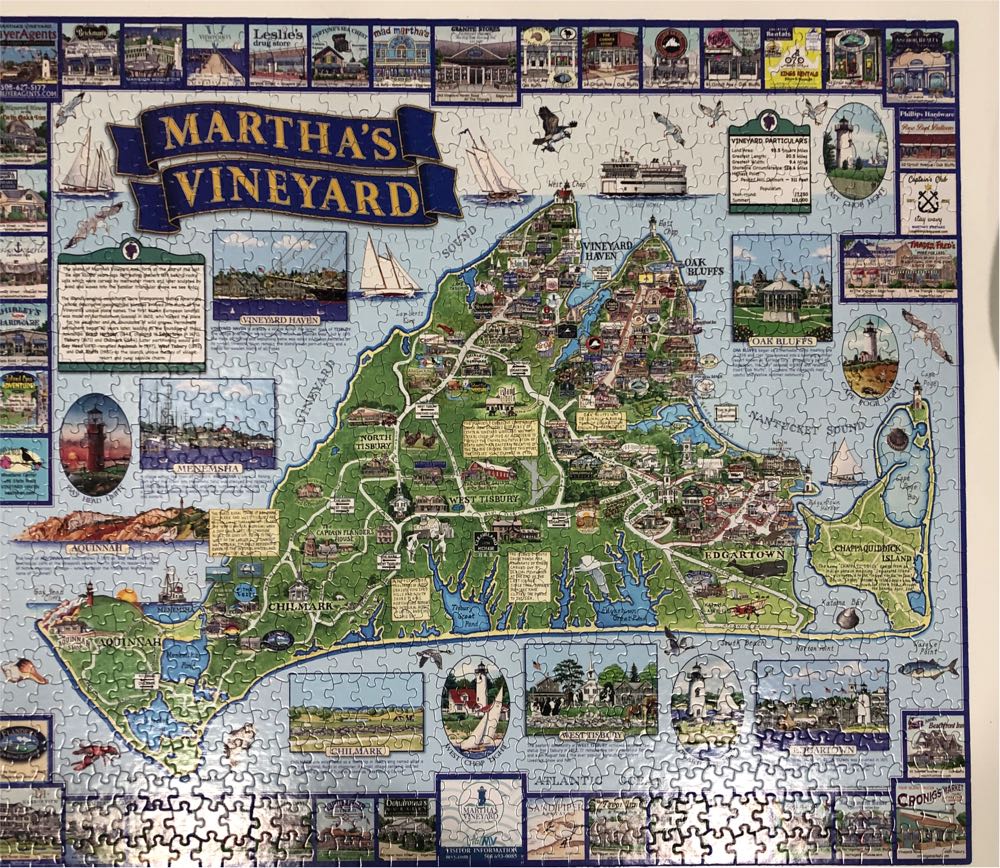Martha’s Vineyard - White Mountain puzzle collectible [Barcode 724819258239] - Main Image 3