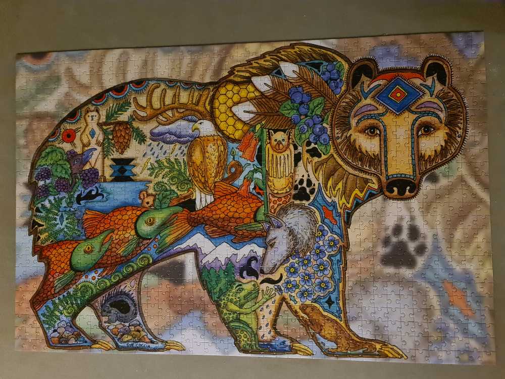 Grizzly Bear - Indigenous Art Puzzle puzzle collectible - Main Image 2