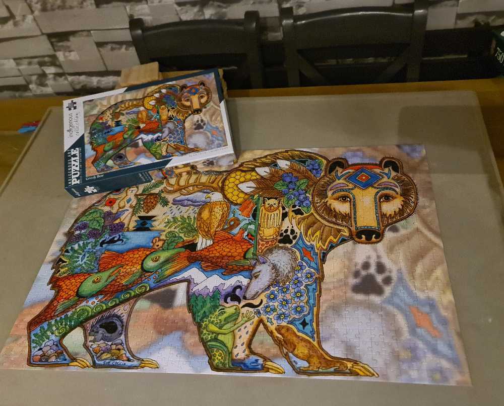 Grizzly Bear - Indigenous Art Puzzle puzzle collectible - Main Image 3