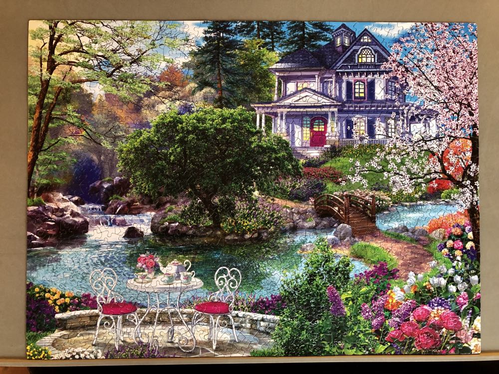 Waterside Tea - SunsOut puzzle collectible [Barcode 796780706330] - Main Image 2