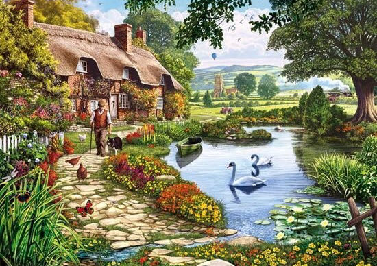 Meadow Farm - Gibsons puzzle collectible [Barcode 5012269060867] - Main Image 2