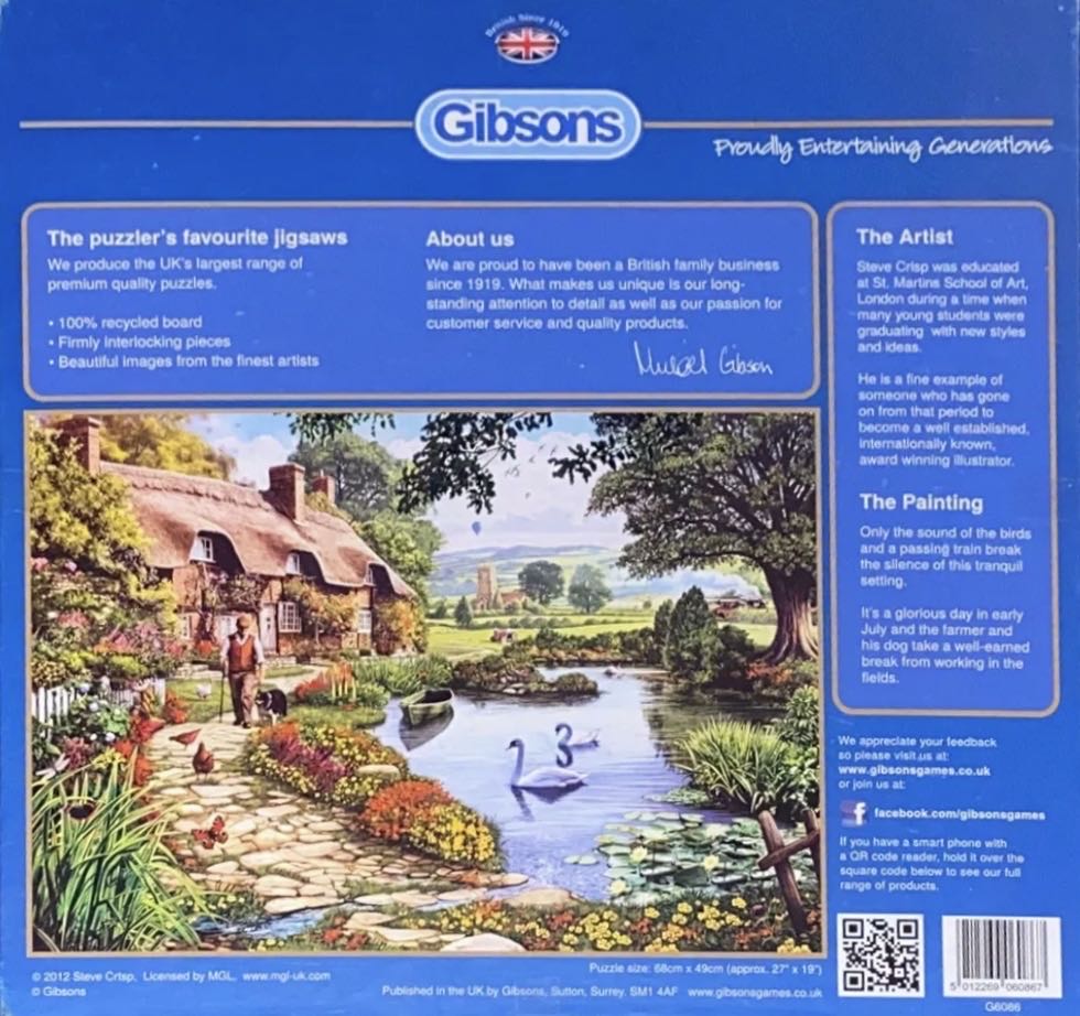 Meadow Farm - Gibsons puzzle collectible [Barcode 5012269060867] - Main Image 4