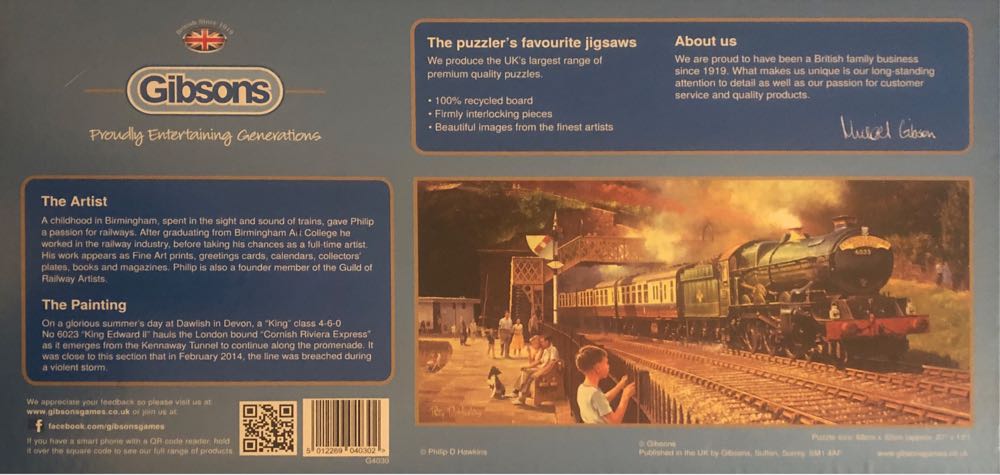 Sunshine And Steam - Gibsons 🇬🇧 puzzle collectible [Barcode 5012269040302] - Main Image 2