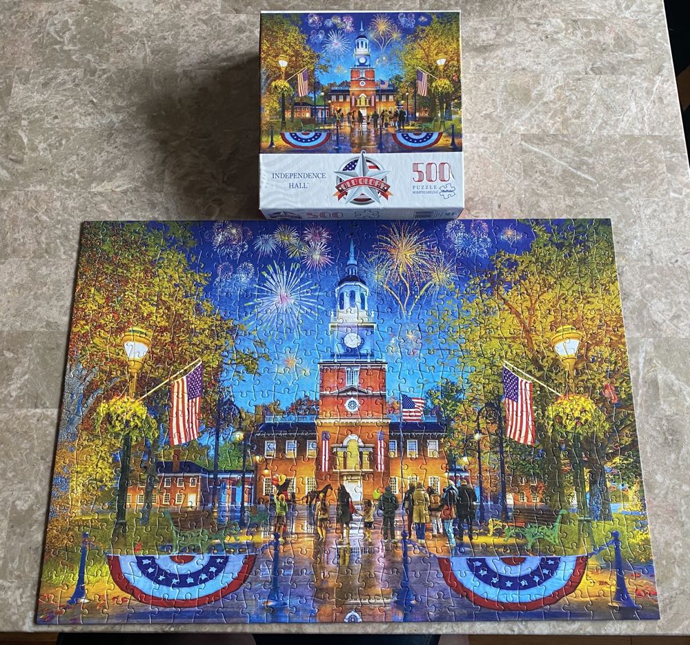 Independence Hall - Buffalo Puzzles puzzle collectible [Barcode 079346332090] - Main Image 2