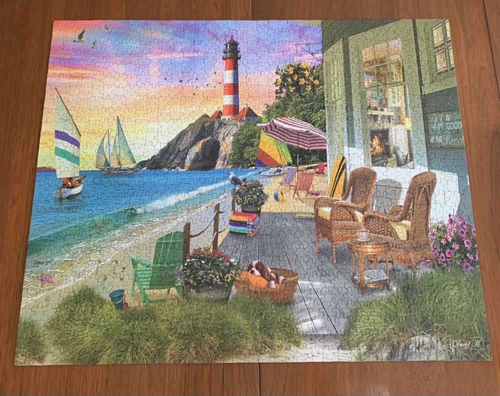 Beach Vacation - White Mountain puzzle collectible [Barcode 724819262274] - Main Image 2