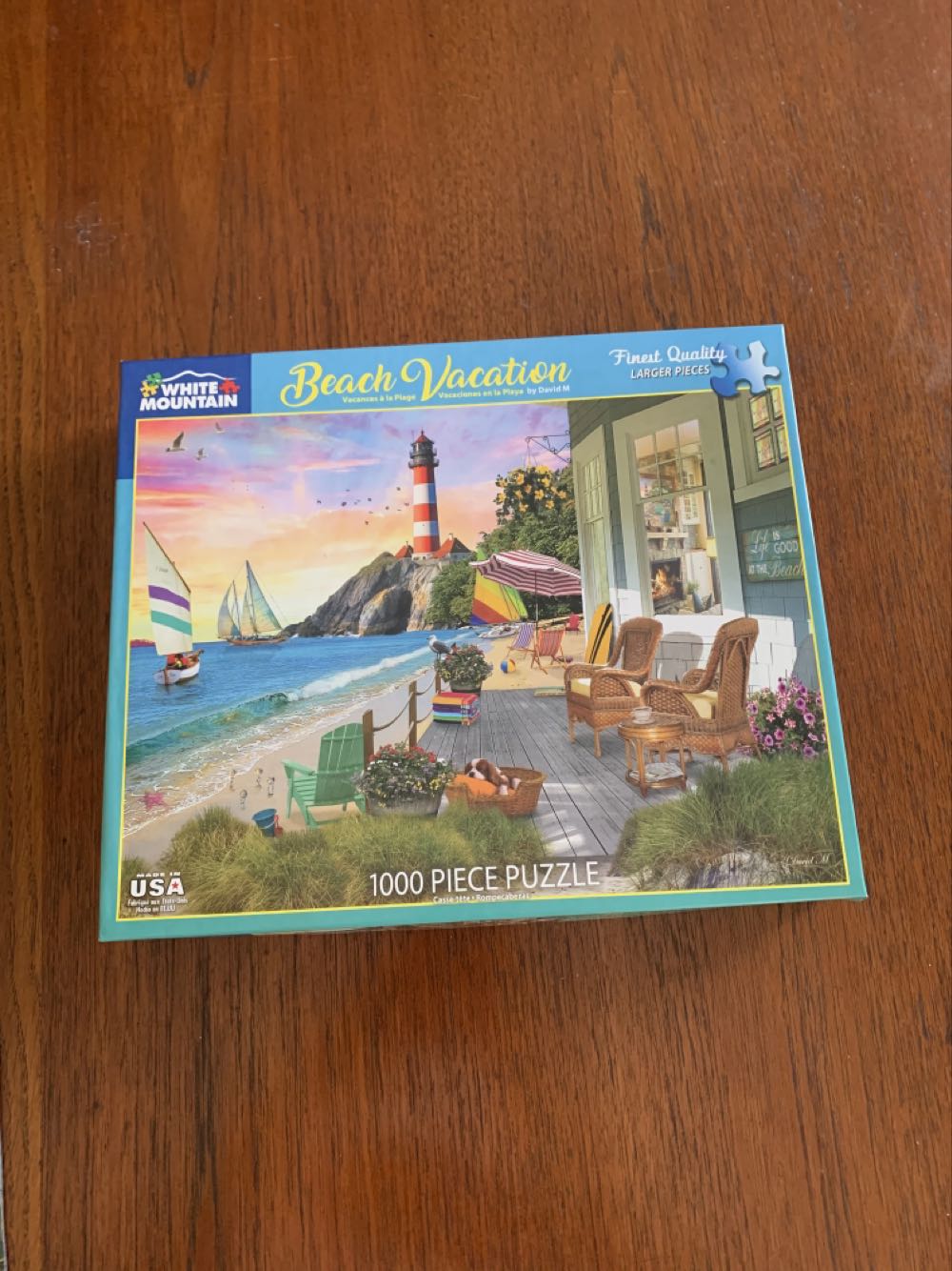 Beach Vacation - White Mountain puzzle collectible [Barcode 724819262274] - Main Image 3