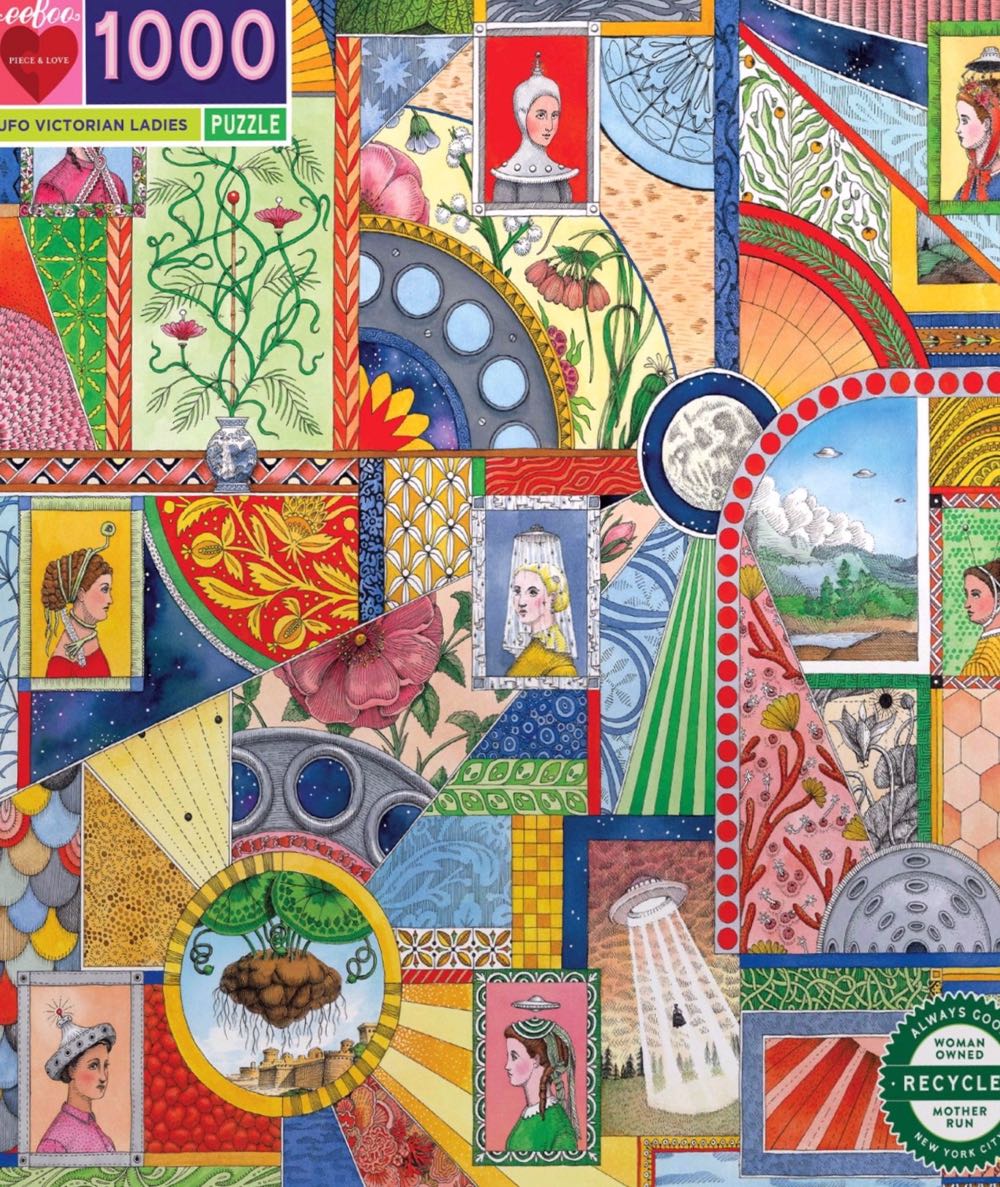 UFO Victorian Ladies - Eeboo puzzle collectible - Main Image 2