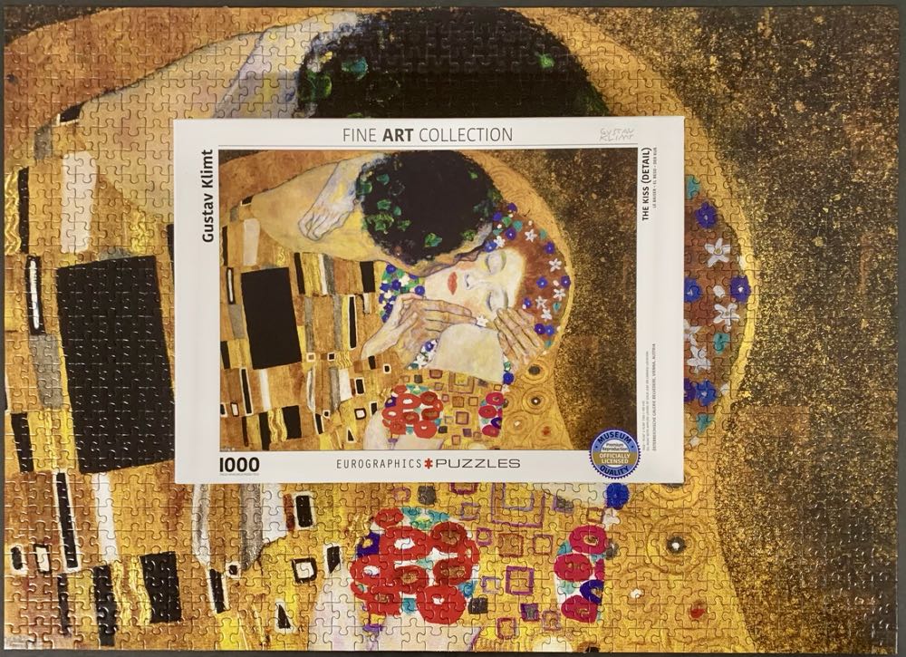 The Kiss (Detail) - Eurographics puzzle collectible [Barcode 628136601429] - Main Image 2