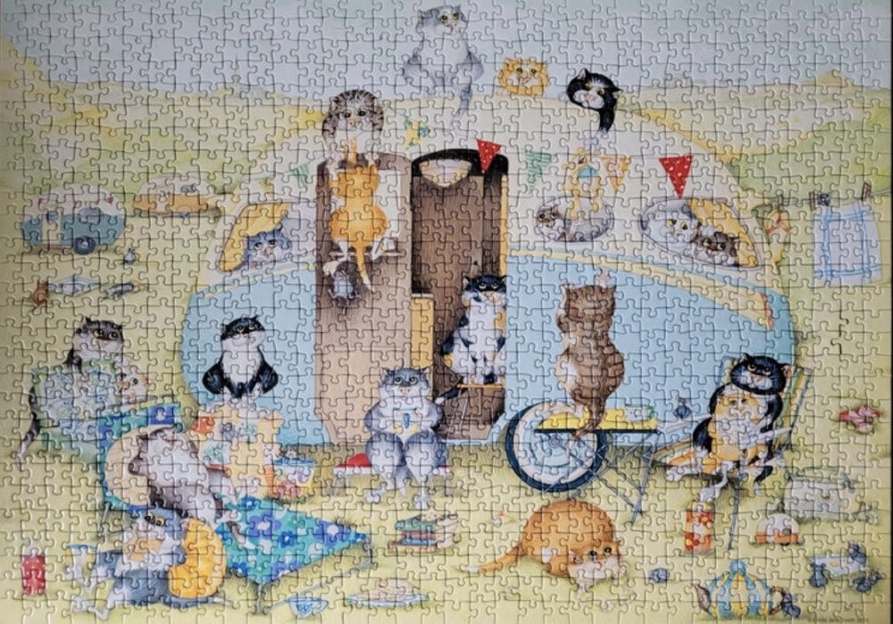 Crazy Cats…at the Caravan (bag/poster) - Ravensburger puzzle collectible [Barcode 4005556195886] - Main Image 3