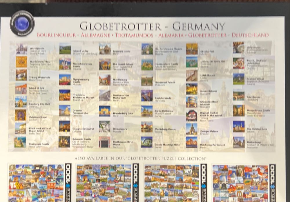 Globetrotter - Germany - Eurographics puzzle collectible [Barcode 628136654654] - Main Image 2
