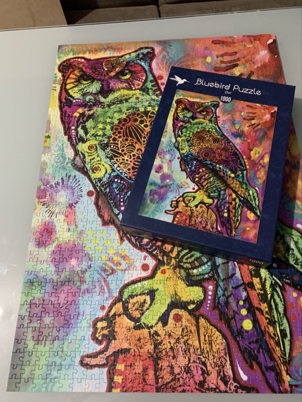 Owl - Bluebird Puzzle puzzle collectible [Barcode 3663384700934] - Main Image 3
