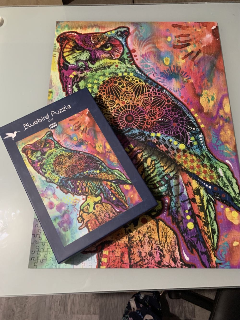 Owl - Bluebird Puzzle puzzle collectible [Barcode 3663384700934] - Main Image 4