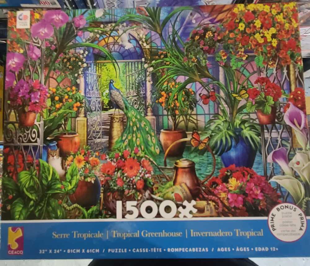 Tropical Greenhouse - Ceaco puzzle collectible [Barcode 021081340311] - Main Image 2