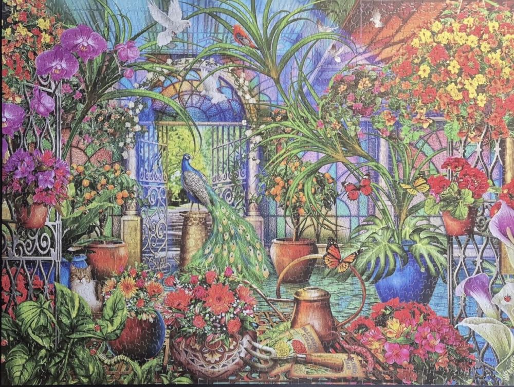Tropical Greenhouse - Ceaco puzzle collectible [Barcode 021081340311] - Main Image 3